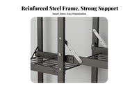 Installationno-Tools-Required Portable Textile Closet Easy Assembly Portable Textile Wardrobe Foldable Design Garment Rack Tool-Freestanding for Renters, Students, Homeowners, Bedroom, Apartment, Dorm Room, Basement