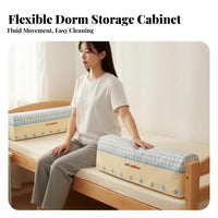 Space-Saving Wheeled Tip-out Bin Cabinet Mobile Design Slim Cabinet with Drawers Minimalist Design Bedside Organizer Easy to Assemble for Students, Dorm Residents, Apartment Dwellers, Small Areas, Bedroom, Corner