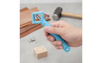 Stamping Handle Textured Stamp Punch Holder Sturdy Tool Handle with Screw for Metalworking