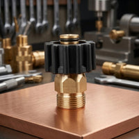 Pressure Washer Swivel Connector Brass Pressure Washer Swivel Fitting with O-Seal Seal 360-Degree Anti-Kink