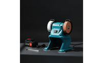 Cordless Bench Grinder with Battery Rechargeable Mini Bench Grinder Compact Electric Tool Grinder Portable for DIYers, Hobbyists, Home Workshop, Garage