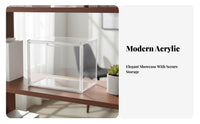 Transparent Surprise Box Organizer High Clarity Clear Acrylic Display Box Acrylic Storage Organizer Particles Proof for Desk