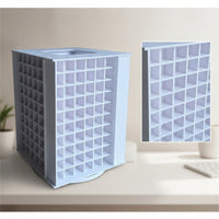 Desktop Bead Jar Holder Space-Saving Rotating Storage Rack Compartmented Storage Rack with Grid Compartments Upright for Hobbyists