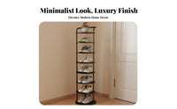 Space-Saving Narrow Shoe Rack Stable & Sturdy Vertical Shoe Storage Rack Large Capacity Home Organizer Anti-Rust for Students, Apartment Dwellers, Homeowners, Entryway, Dorm Room, Hallway, Bedroom