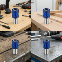Drill to Screwdriver Adapter Self-Locking Bit Holder with Quick Release Chuck Hex Shank Adapter Anti-Slip Drill Bit Holder