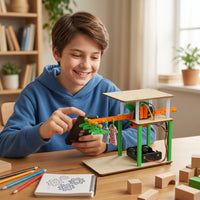 Clothes-Clothesline Rack Kit Remoteremotely-Operated Electric Clothesline Rack Model Electrically Powered STEM Project Kit for Students, Science Fair