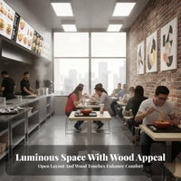 Hardwood Wood Construction Table and Seating set fashionable Design Wooden dining hall Table and Chairs Multiple Configurations Restaurant Furniture Easy Assembly for pasta Shops, Snack bar stools, Restaurants