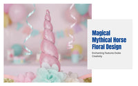 Kids Magical Horse Flower Headband, Festive Gathering, Handmade, Colorful, Stage Performance, Photo Prop