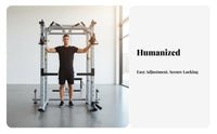 Multifunctional Squat Rack Full Body Workout Multi-Function Squat Rack Heavy Duty Steel Frame Complete Home Gym Station for Bodybuilders, Athletes