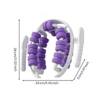 Rolling Wheels Circular Leg Clamp Roller Muscle Relaxation Leg Clamp Massager Textured Calf Massager Flexible