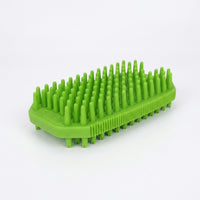 Cat Brush and Dog Brush for Hair Removal, Double-Sided Design for Dog Grooming and Cat Grooming, Dog Shampoo Brush with Stiffer Silicone Nubs