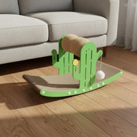 Rocking Cat Scratcher Bed Ergonomic Shape Cat Scratcher Furniture Protector Pet Supplies for Kittens