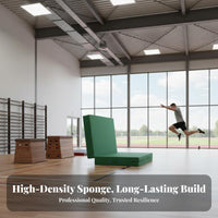 Thickened & Wear-Resistant High Jump Landing Landing Area Folds in Half Tumbling Sponge Mat Shock Absorption Thick Crash Landing Mat Multi-Purpose for Gymnasts, Combat Artists, Dance Studio, Climbing Gym, Cheerleading, Gymnasium