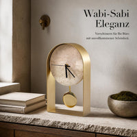 Luxury Modern Office Desk Clock Ornament for Study Room Bookshelf Decor