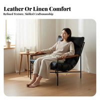 Light Luxury visually pleasing Upholstered Chaise Lounge Modern & design Wave-Form Recliner Adjustable rearrest Seating Furniture Soft Upholstery for Homeowners, Families, Living Room, Bedroom, Apartment, Balcony