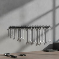 2 Pieces Wall Mount Wrench Organizer Metal for Garage