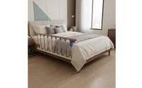 Sturdy & Stable Adult Bed Safety Reinforced Support Anti-Fall Bed Barrier No Drilling Required Fall Protection Guardrail Easy Installation for Elderly, Children, Toddlers