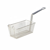 High Temperature Resistant Commercial Fry Basket Easy to Clean Deep Fryer Basket Thickened Frame Frying Tool Comfortable Handle for Chefs, Home Cooks, Restaurants, Food Stalls