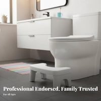 Two-Tier Step Stool Non-Slip Design Two-Level-Height Toilet Learning Stepper Easy to Clean Washroom Accessory for Children, Kids, Toilet, Sink