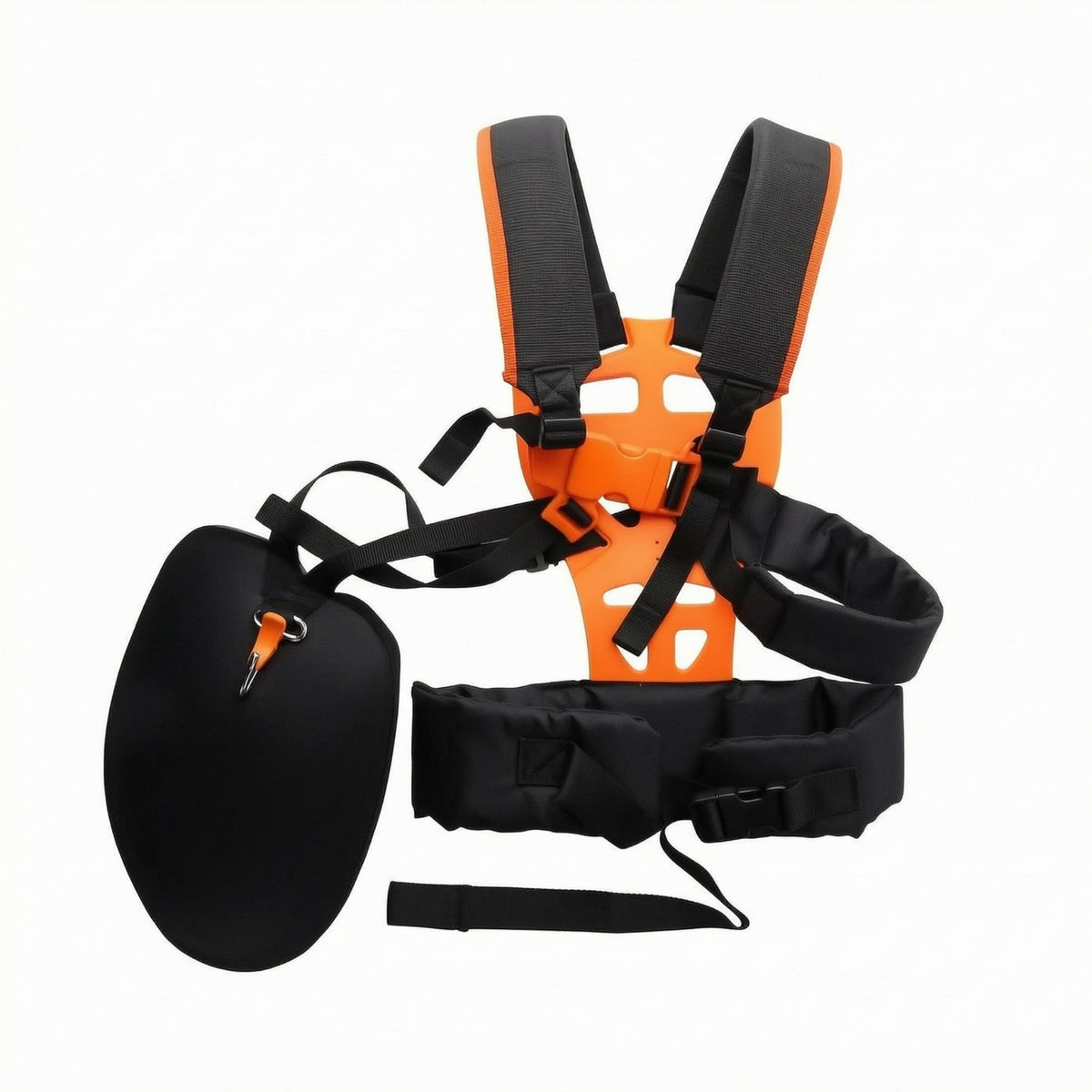 Chest Connection Brush Cutter Harness Metal Hook Grass Trimmer Harness Reinforced String Trimmer Strap Handsunrestricted for Landscapers, Gardeners, Yard Work