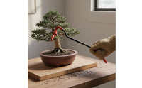 Chrome Vanadium Steel Bonsai Branch Bending Tool 33 Cm Bonsai Branch Shaping Tool Black Metal Body Garden Equipment Red Coated Ends