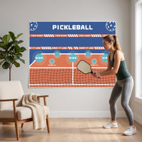 Pickleball Wall Sticker Indoor Pickleball Practice Target Wall Decal Targets Large Mat Long-Lasting for Beginners, Home, Garage