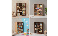 Miniature Bookshelf Wooden Miniature Display Rack Sturdy Wall Rack for Diorama