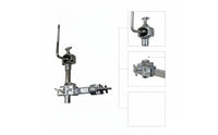 Adjustable Percussion Clamp with Extension Arm Metal Drum Set Extension Mount Clamp L-Shaped Heavy-Duty for Drummers