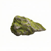 Artificial Landscape Rock Lightweight Artificial Moss Rock Stone with Faux Moss Realistic Rocks Irregular for Landscapers