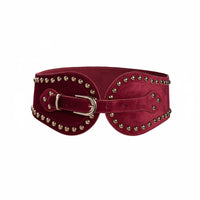 Wide Elastic Waist Belt Soft Touch Suede Waist Belt Fashion Accessory for Outfit Styling, Daily Wear