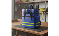 Fire Hose Backpack Waterproof Fire Hose Bag Metal Frame Firefighting Equipment Bag for Emergency Response