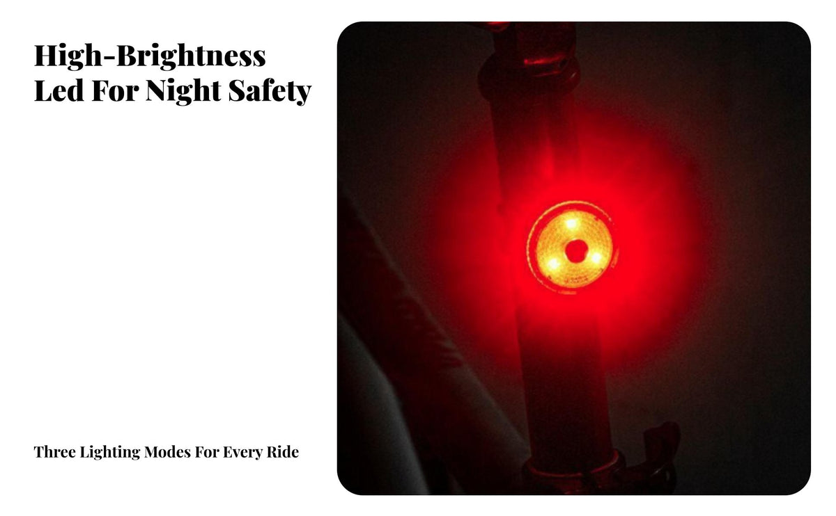 Bike Waterproof Power-Retaining Cycle Rear Light High Brightness for Mountain Bikers, Road Cyclists, Commuting, Outdoor, Backpack
