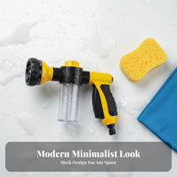 Car Wash Foam Multi-Functional 8 Pattern Water Sprayer Multipurpose Hose Nozzle Soap Dispenser for Window Washing