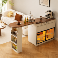 bar cabinet with dining counter