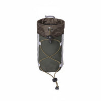 Backpack Cup Hanging Bag Hands Mesh Cup Holder with Elastic Cord Compact Shoulder Strap Bottle Pouch for Journeyers