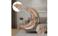 Mirrored Mirror Mosaic Moon Sparkle Disco Ball Moon Sparkling Hanging Decoration Shimmering for Party