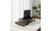 Metal Coffee Machine Stand with Drawer Sturdy Coffee Capsule Drawer Countertop Organizer Sleek for Kitchen Counter
