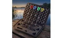 4 Pieces Fishing Indicators with Case Easy Setup Bite Alarm Indicators Bright LED for Anglers