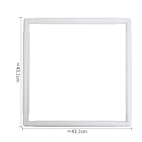 Square Embroidery Frame Plastic Cross-Stitch Frame Lightweight Holder Adjustable for Crafters, Punch Needle