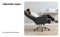 Lumbar Support High-Back Executive Chair Ergonomic Design Computer Seat Swivel Base Office Furniture Adjustable Height for Executives, Professionals, Students, Study Room
