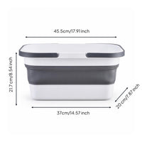 Foldable Plastic Container Compact Basin Portable for Small Apartments