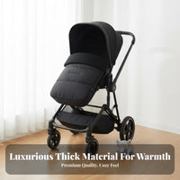 Thickened Fleece Lining Warm Stroller Foot Cover Multi-Functional Baby Stroller Bunting Bag Machine Washable for Infants, Toddlers, Outdoor
