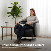 Suspended Armchair Minimalist Design Lounge Chair Modern Aesthetic Sturdy Frame for Interior Decorators, Adults, Reception Area