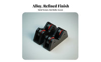 2 Pieces Professional Grade Billiard Cue Straightness Checker Low Friction Rollers Cue Straightness Checker Long-Lasting Alloy Construction
