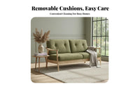 US-inspired Country design Wood Frame Fabric Armchair Removable and cleanable Cover Lounge Chair Designer Inspired Seating Furniture Fully Assembled for Interior Designers, Cafe Owners, Homeowners, Living Room, Bedroom, book corner corner, Office