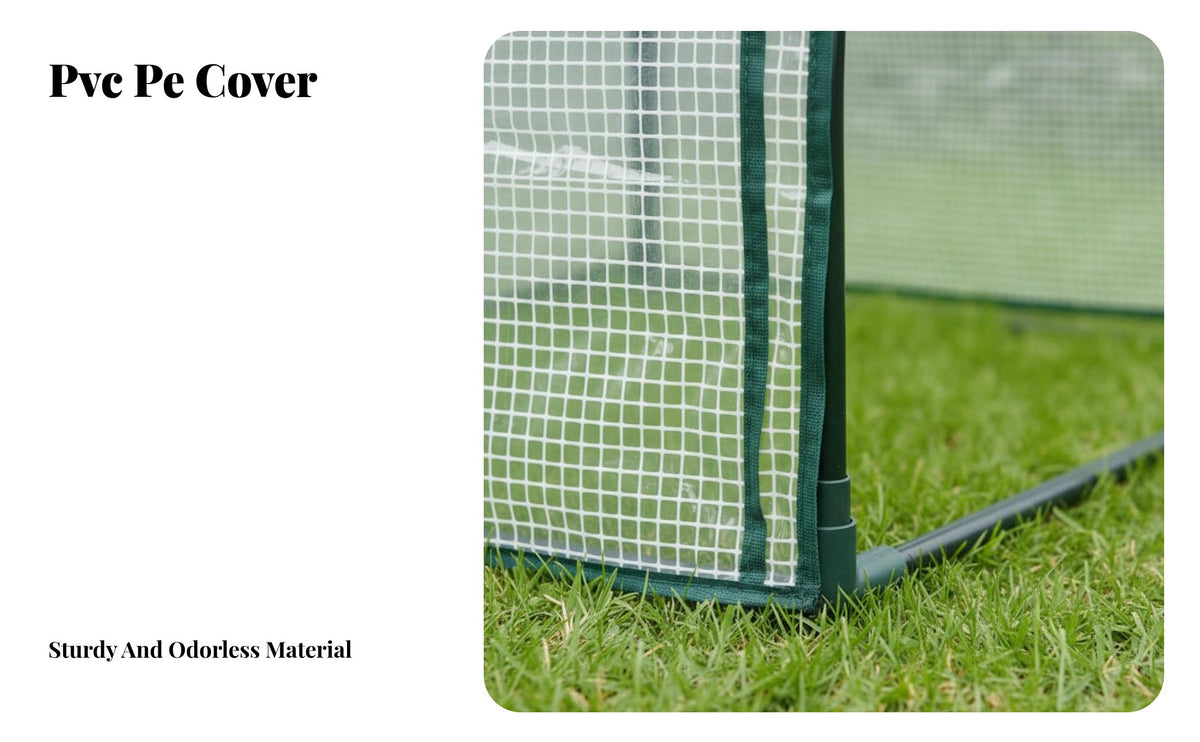 Mini Greenhouse Cold Protection Portable Greenhouse Small Plant Tent Waterproof Garden Hoop House for Hobbyists