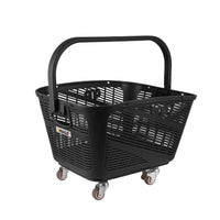 Cycle Rear Basket with Wheels Portable Rolling Bike Basket with Handle Quick Release Allall-Purpose for Pet Owners