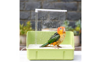 Built-in Filter Electric Bird Bath Fountain USB Powered Automatic Bird Shower Suction Cup Base Pet Supplies