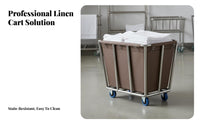 Stainless Steel Laundry Cart Tear-Resistant for Dry Cleaner