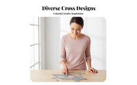 5 Pieces Cross Cutting Die Set Carbon Steel Cross Shape Craft Die Intricate Crafted Metal Cutting Dies for Crafters, Seasonal Crafts